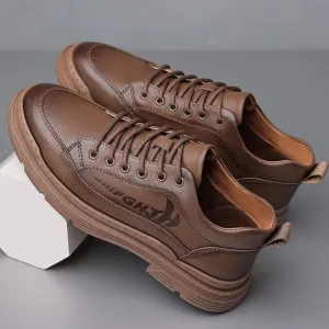 2023 New Men's Casual Non-slip Work Leather Shoes