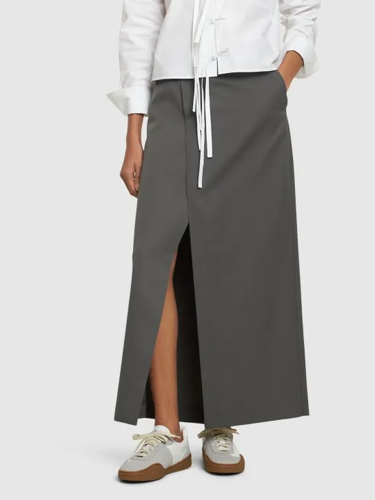 Acne Studios   Bars leather sneakers 