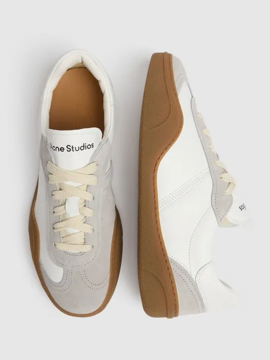 Acne Studios   Bars leather sneakers 