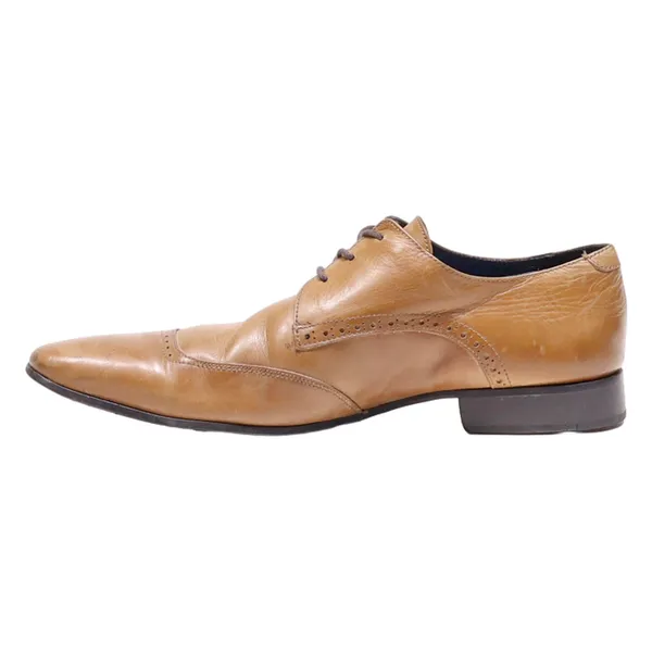 ALAIN MANOUKIAN Oxford Shoes Brown Leather Mens UK 8