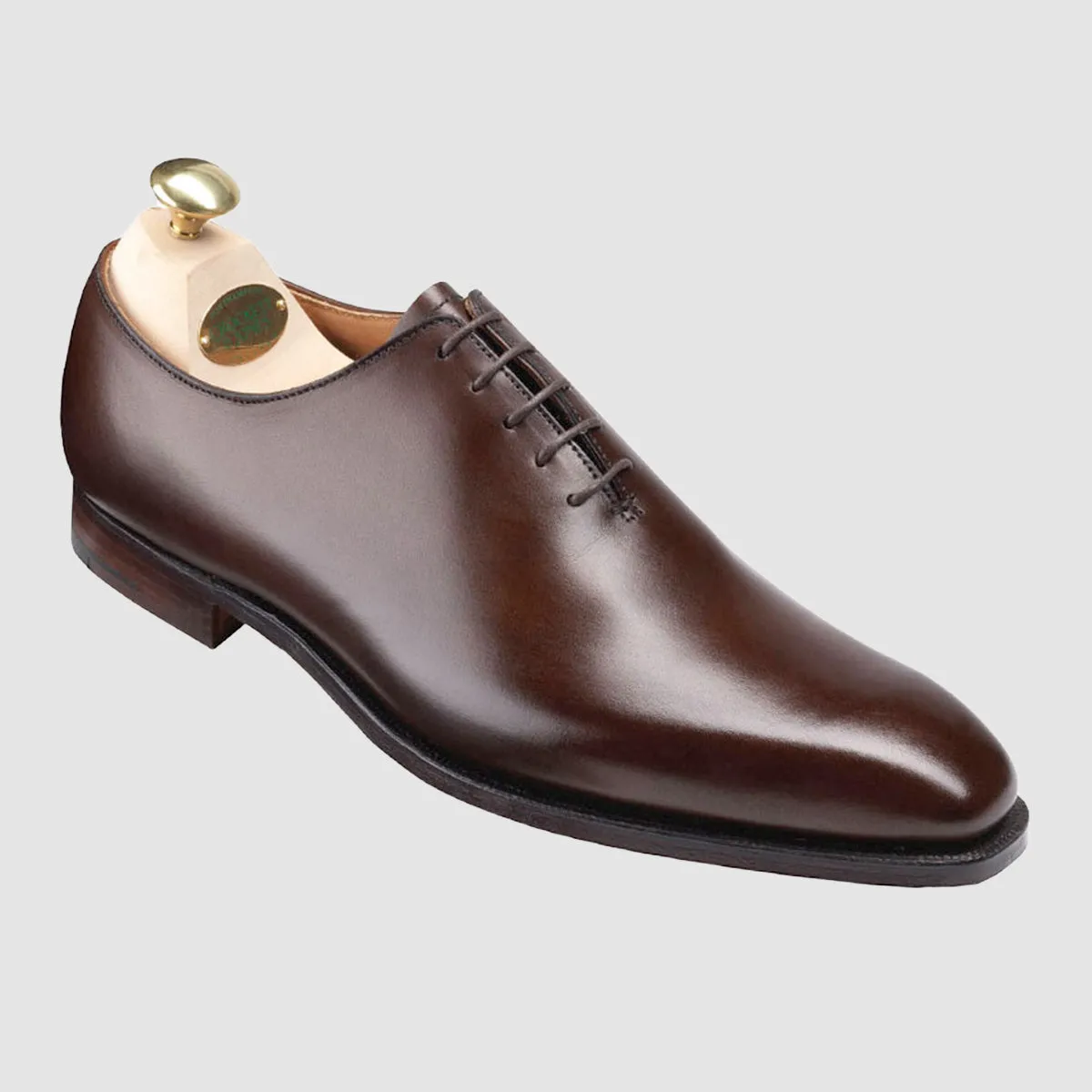 Alex Dark Brown Burnished Calf, Leather sole
