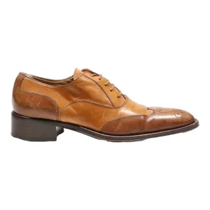 ALTO GRADIMENTO Brogue Oxford Shoes Brown Leather Womens UK 4