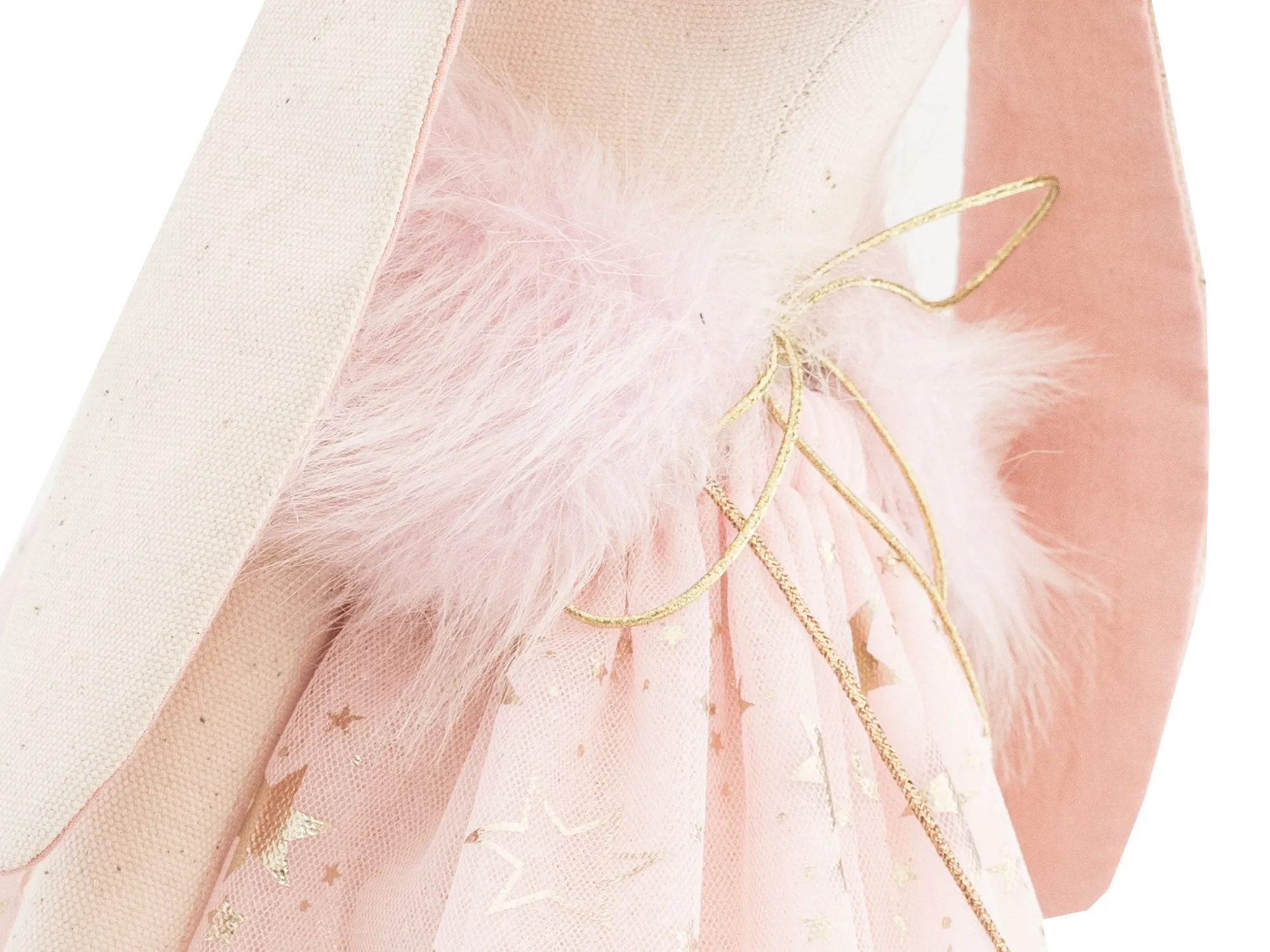 AMANDA - PINK AND GOLD STAR BIMBOM BUNNY WITH TIARA