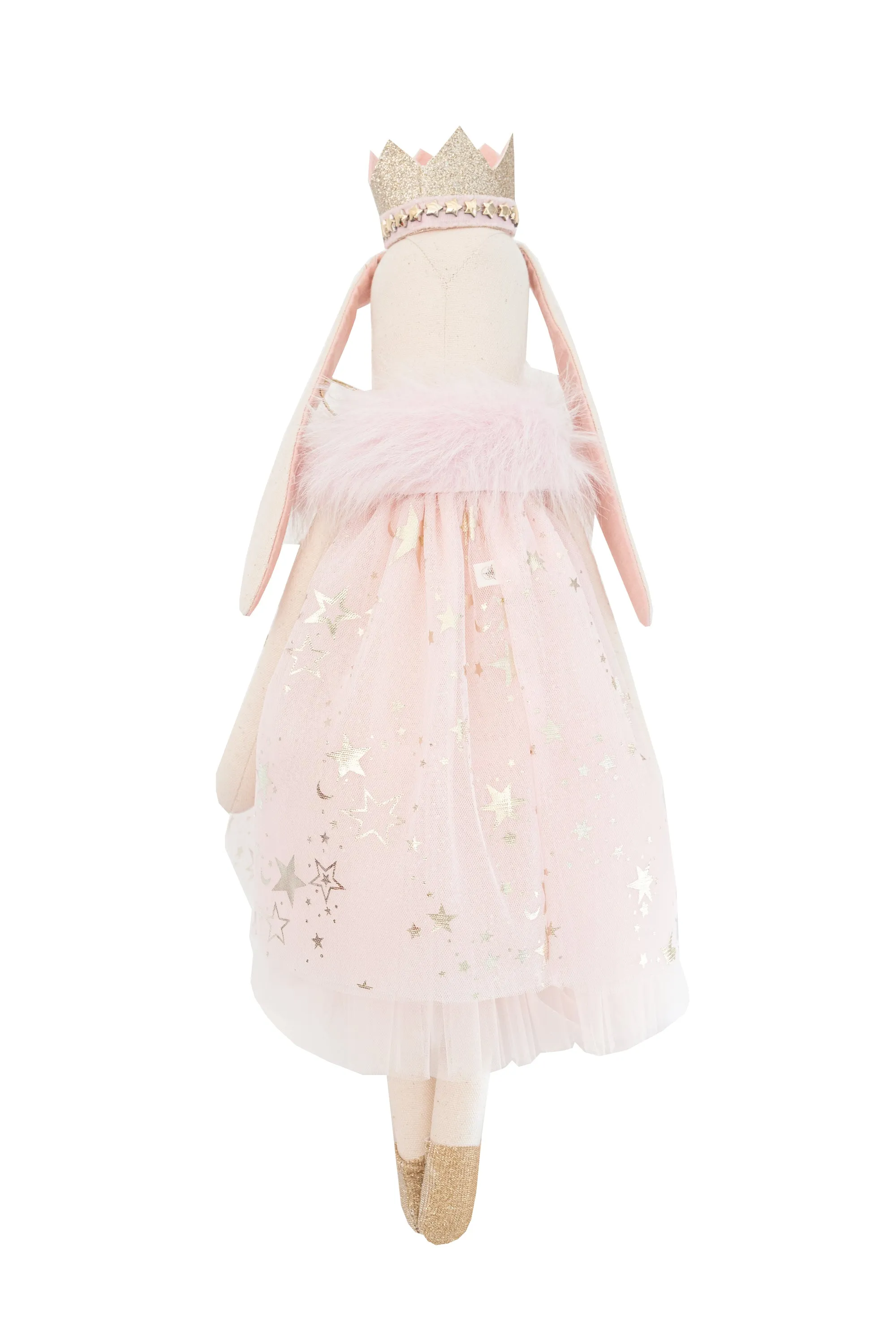 ANASTASIA - PINK AND GOLD STAR BIMBOM BUNNY WITH CROWN