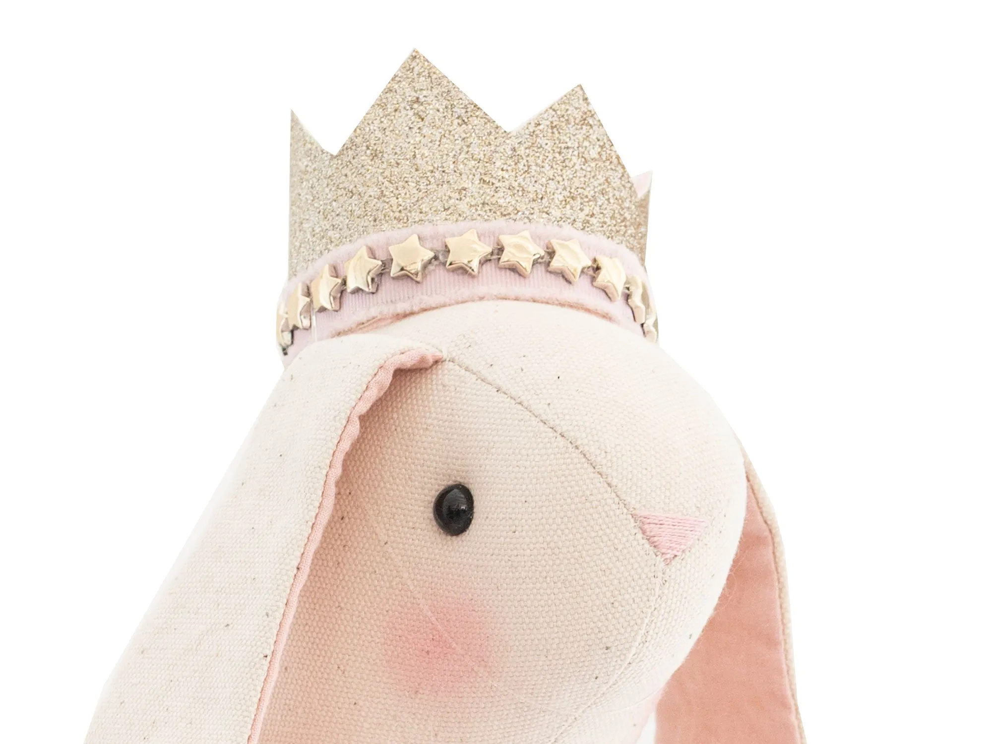 ANASTASIA - PINK AND GOLD STAR BIMBOM BUNNY WITH CROWN
