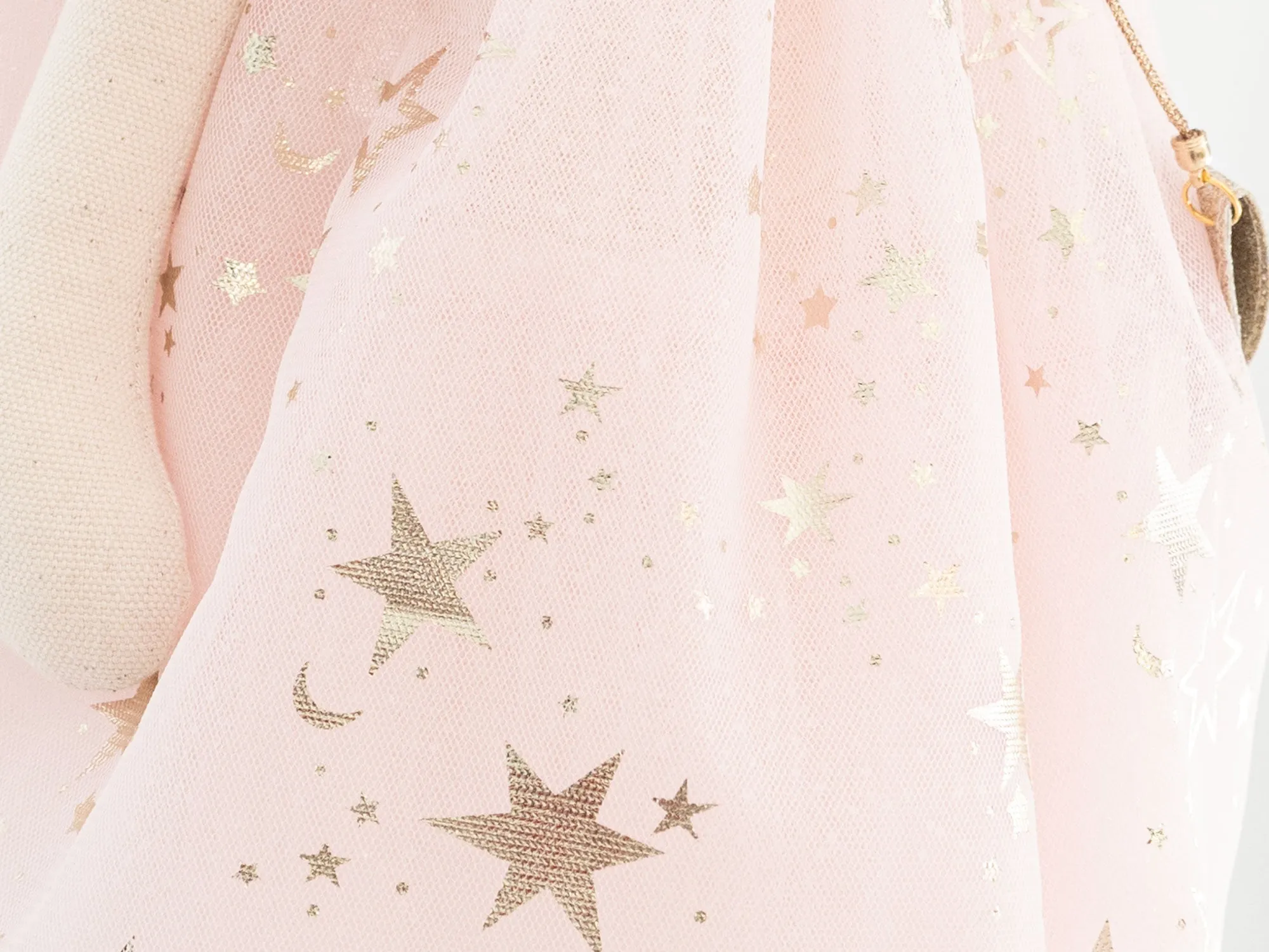 ANASTASIA - PINK AND GOLD STAR BIMBOM BUNNY WITH CROWN