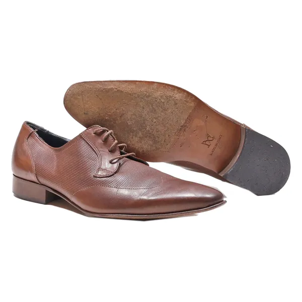 ANDRE Oxford Shoes Brown Leather Mens UK 10.5