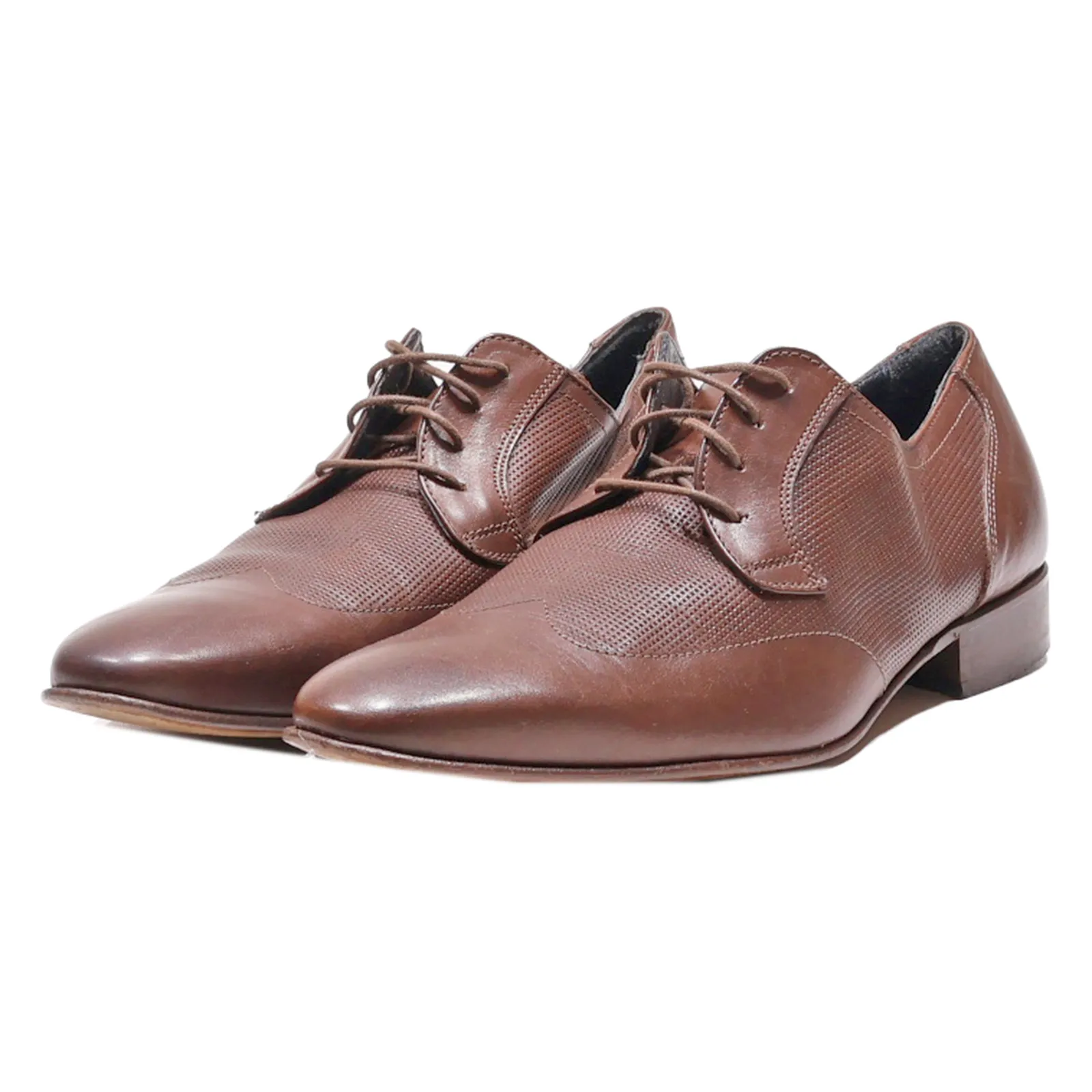 ANDRE Oxford Shoes Brown Leather Mens UK 10.5