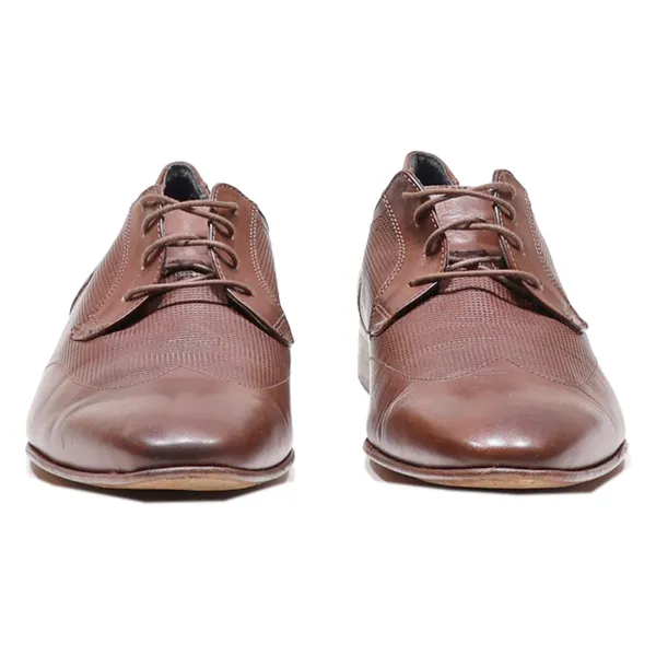 ANDRE Oxford Shoes Brown Leather Mens UK 10.5