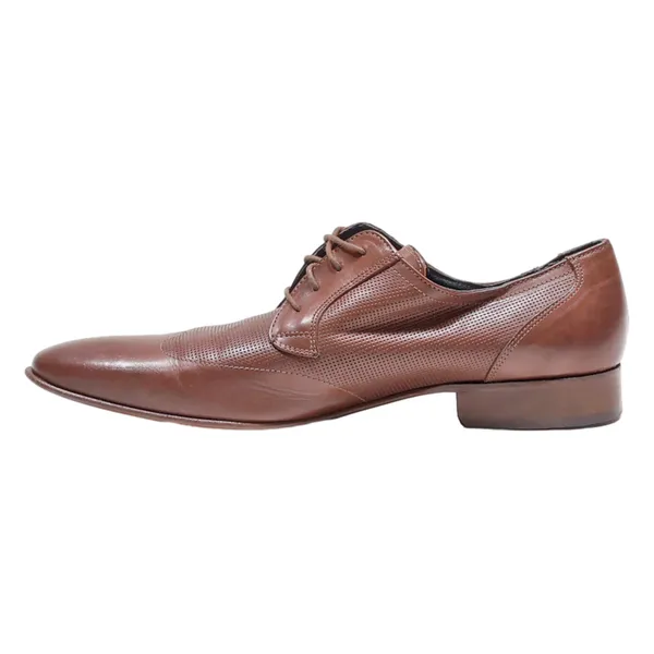 ANDRE Oxford Shoes Brown Leather Mens UK 10.5