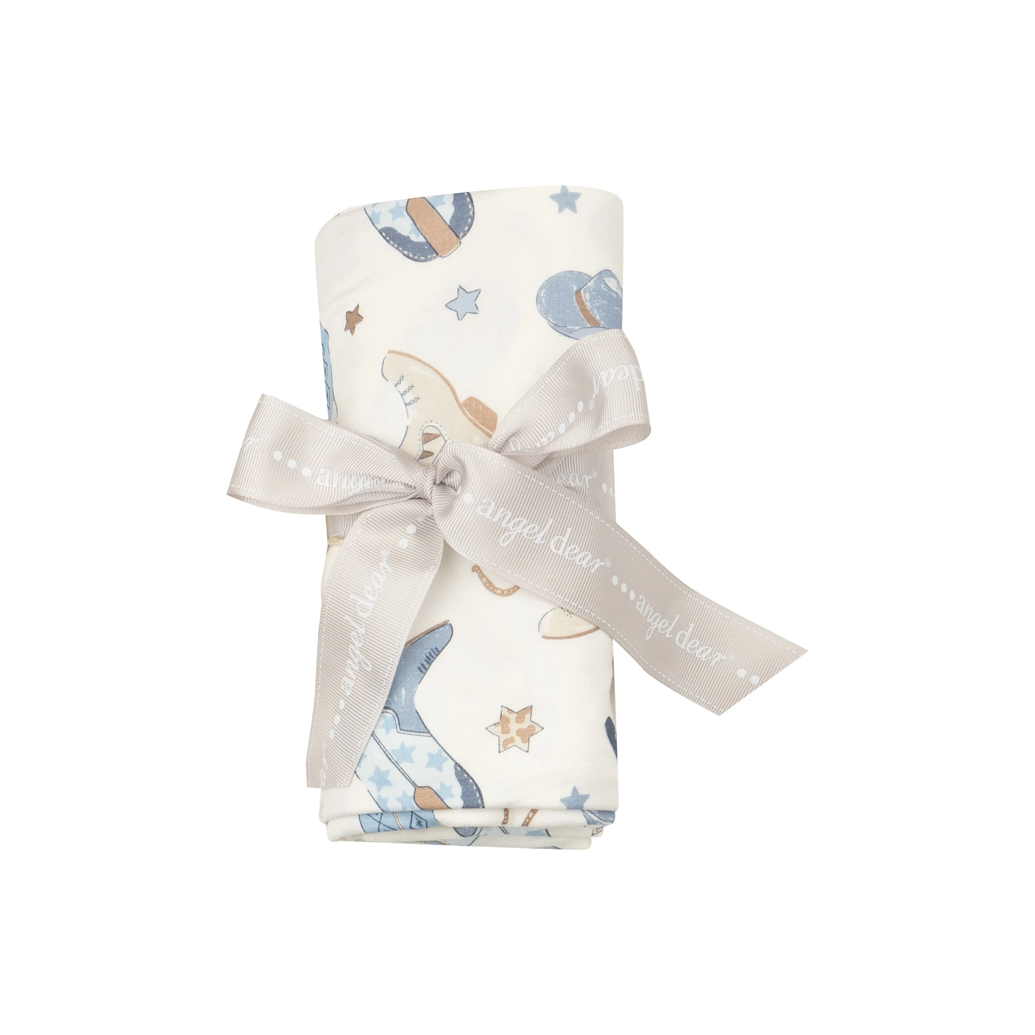 Angel Dear Swaddle Blanket - Cowboy Boots Blue
