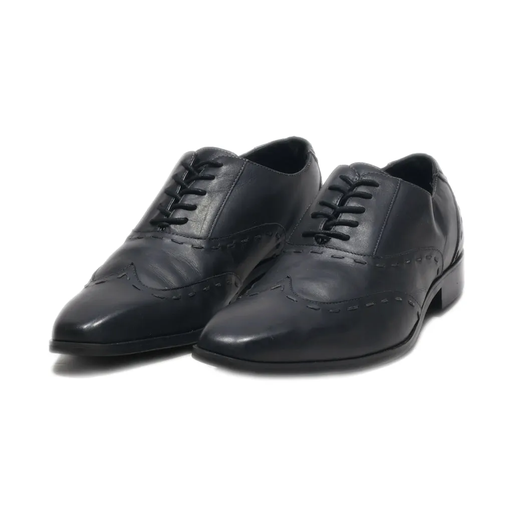 Aston Grey Elliot Shoe Formal Lace Ups Leather Black Colour For Men