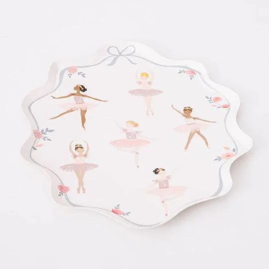Ballerina Paper Party Plates - Large - 8pk