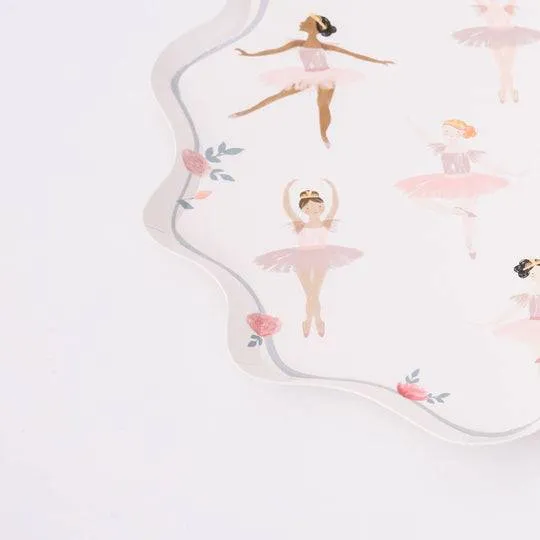 Ballerina Paper Party Plates - Large - 8pk