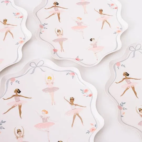 Ballerina Paper Party Plates - Large - 8pk