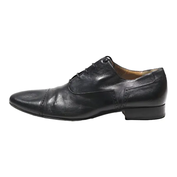 BALLY Oxford Shoes Black Leather Mens UK 7