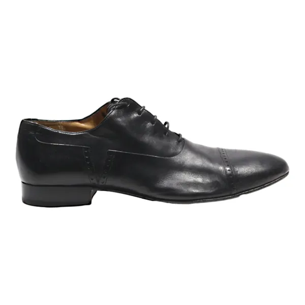 BALLY Oxford Shoes Black Leather Mens UK 7