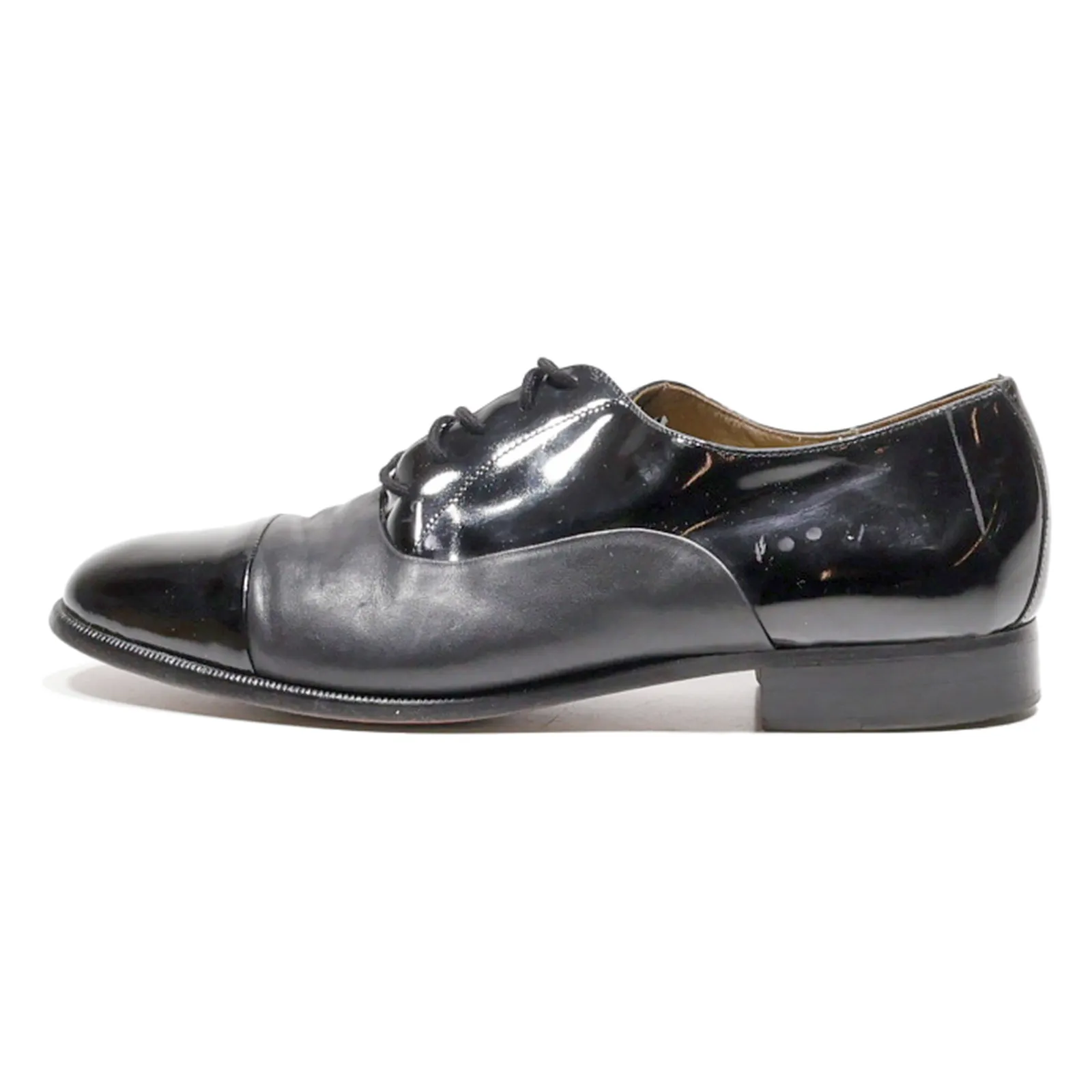 BALLY Oxford Shoes Black Leather Mens UK 8