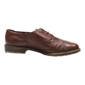 BALLY Oxford Shoes Brown Leather Mens UK 7