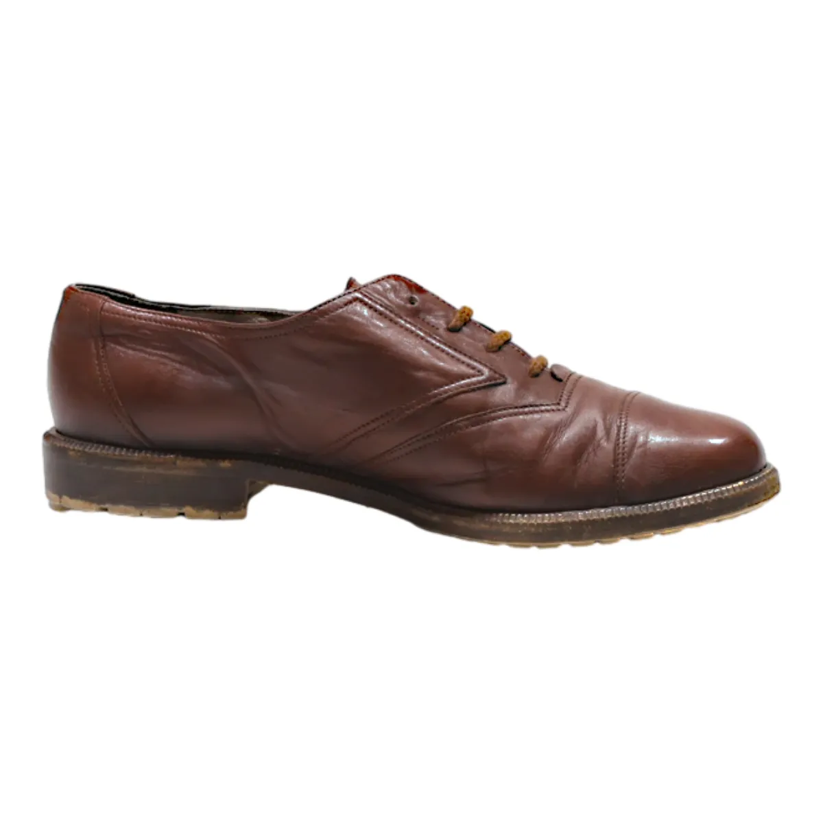 BALLY Oxford Shoes Brown Leather Mens UK 7