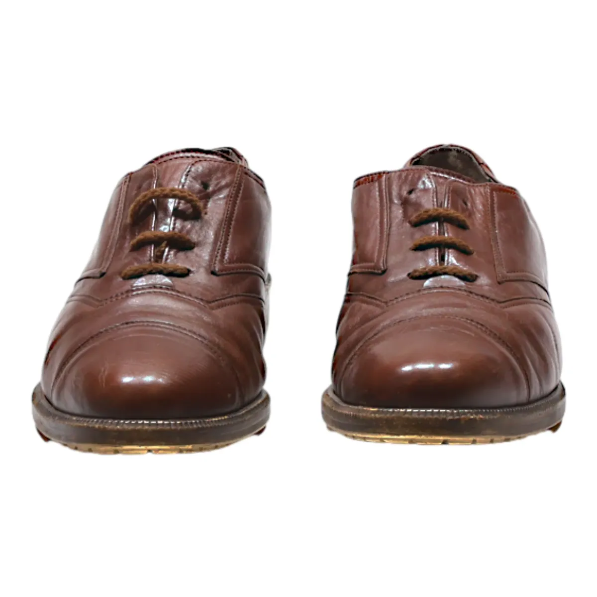 BALLY Oxford Shoes Brown Leather Mens UK 7