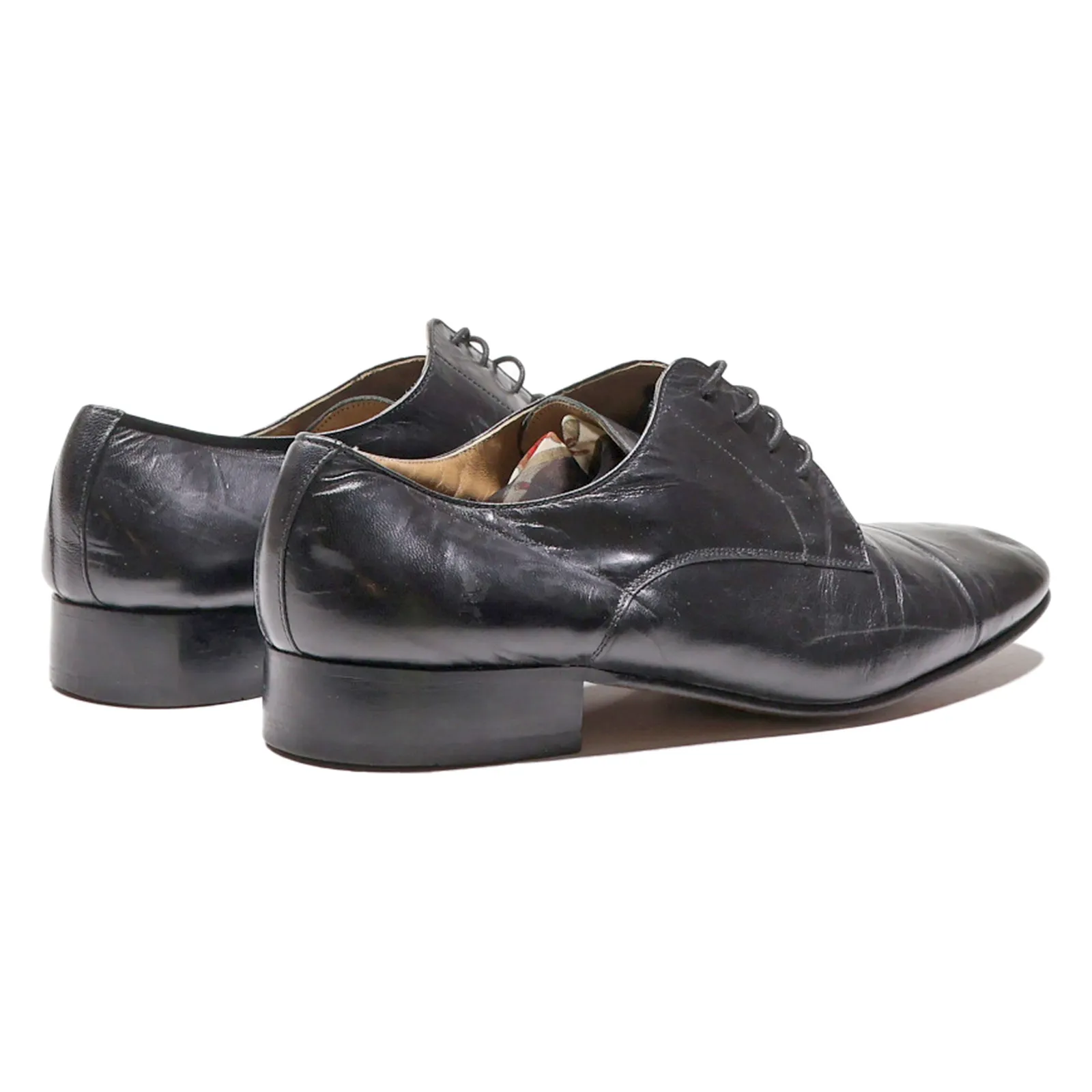BANOVIO Oxford Shoes Black Leather Mens UK 10.5