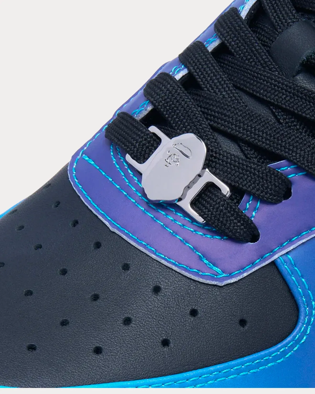 Bape Sta #7 Blue / Black Low Top Sneakers