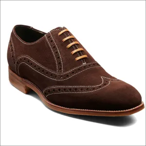 Barker Grant Brown Suede Brogue@