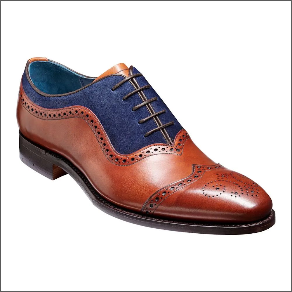 Barker Nicholas - Antique Rosewood / Navy Suede@