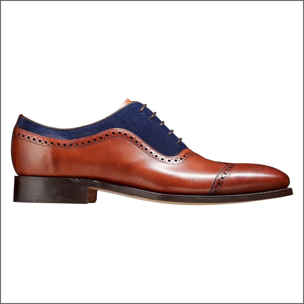 Barker Nicholas - Antique Rosewood / Navy Suede@