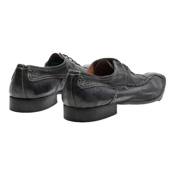 BATA Oxford Shoes Black Leather Mens UK 11