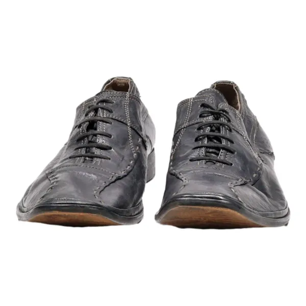 BATA Oxford Shoes Black Leather Mens UK 11