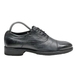 BATA Oxford Shoes Black Leather Womens UK 6.5