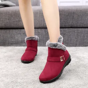 Belifi Winter Fleece-Lined High-Top Anti-slip Cotton Shoes
