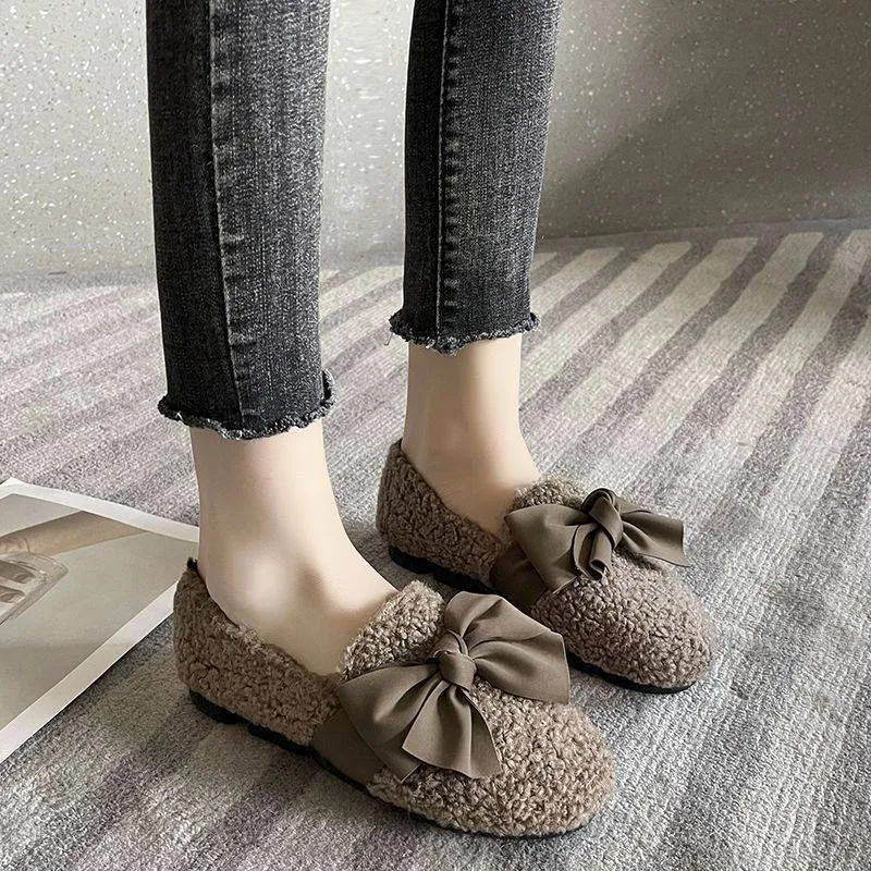 Belifi Women's Cozy Slip-On Thick-Soled Furry Shoes