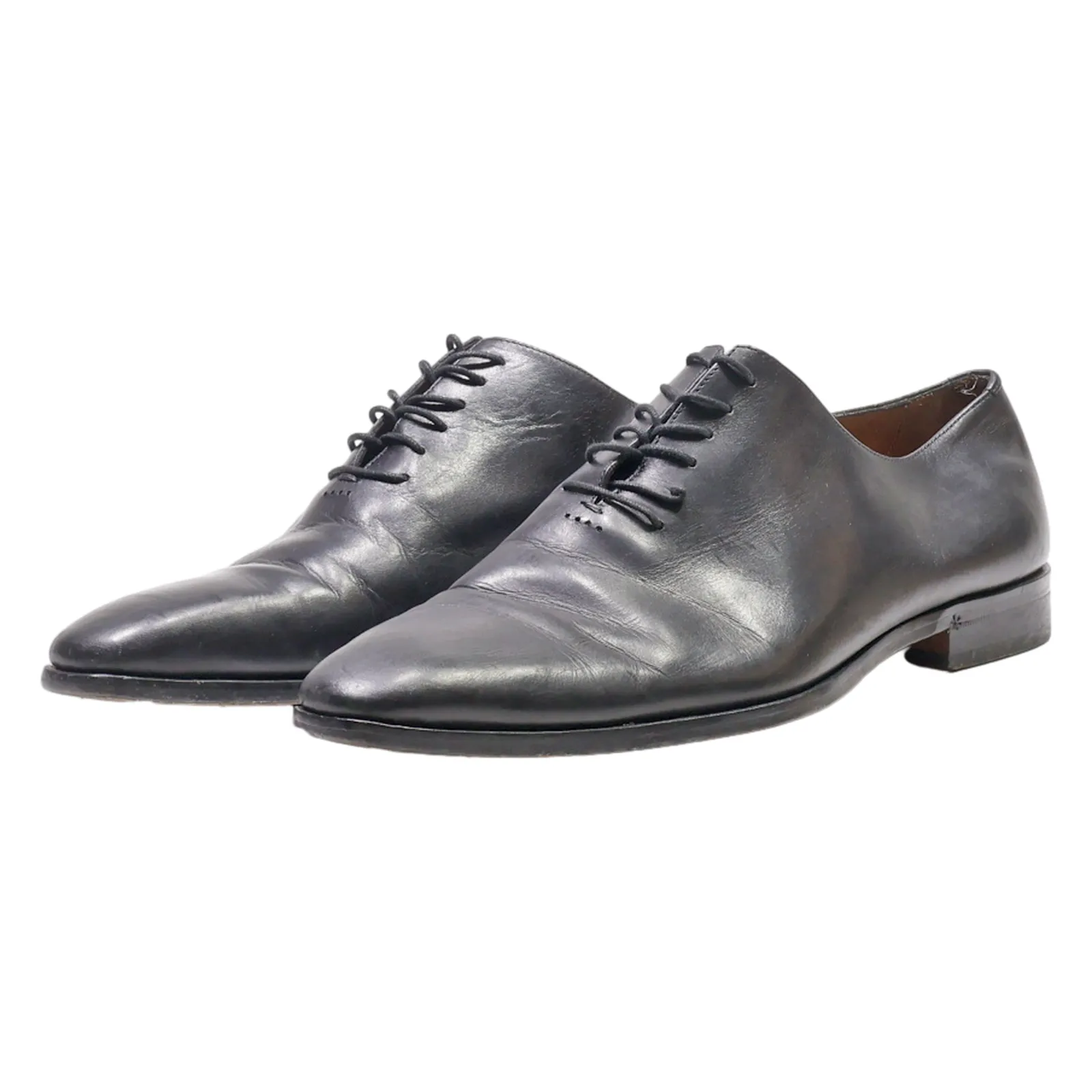 BEXLEY Oxford Shoes Black Leather Mens UK 9