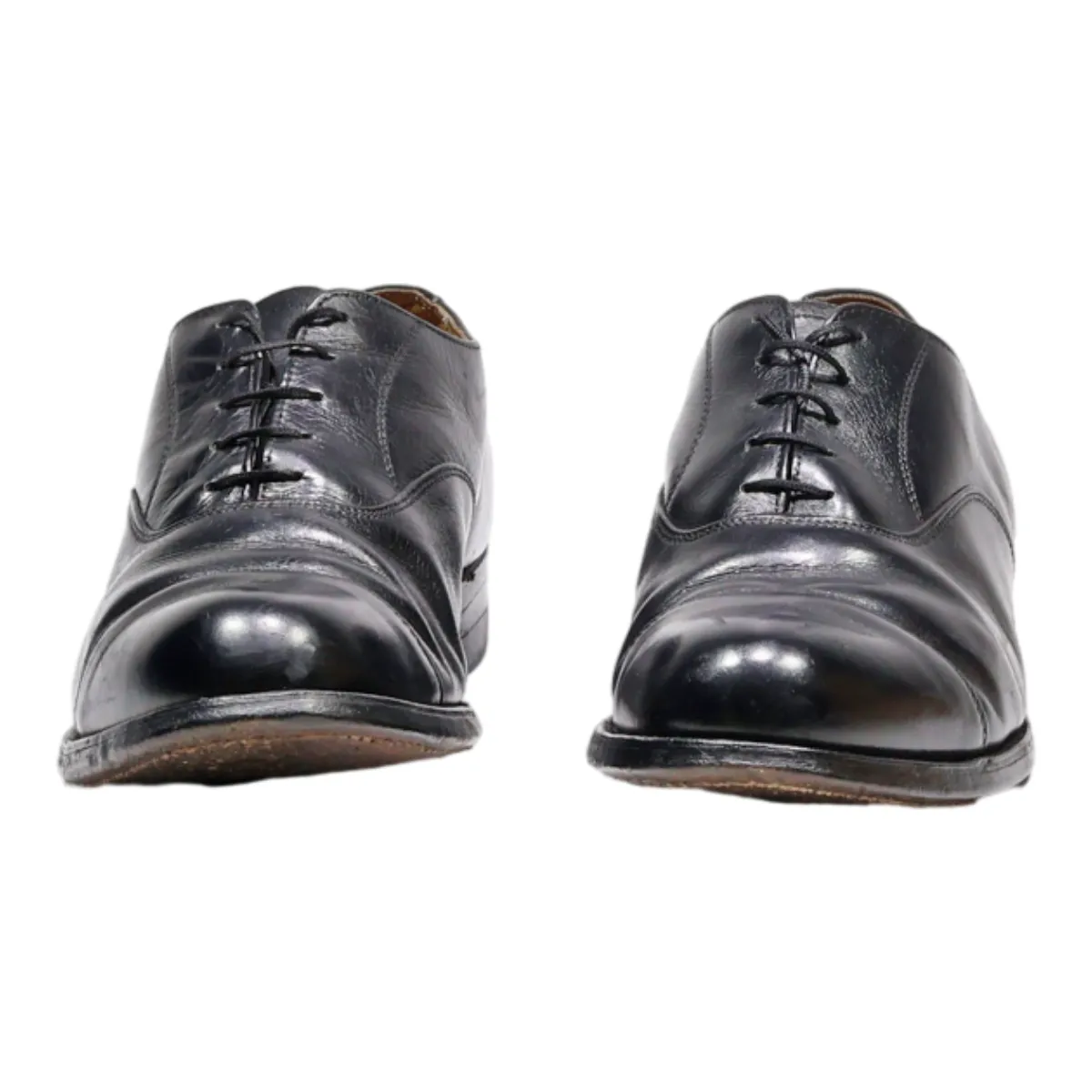 BILTRITE Oxford Shoes Black Leather Mens UK 10
