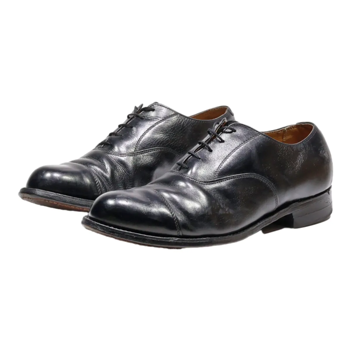 BILTRITE Oxford Shoes Black Leather Mens UK 10