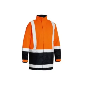 Bisley Two Tone Reflective Taped Hi Vis Rain Shell Day Night Jacket