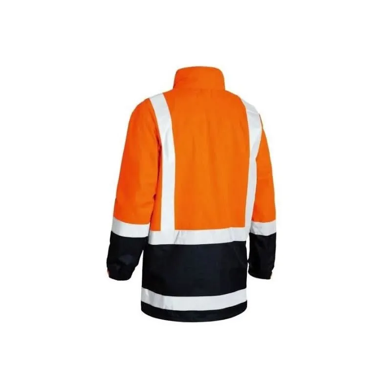 Bisley Two Tone Reflective Taped Hi Vis Rain Shell Day Night Jacket