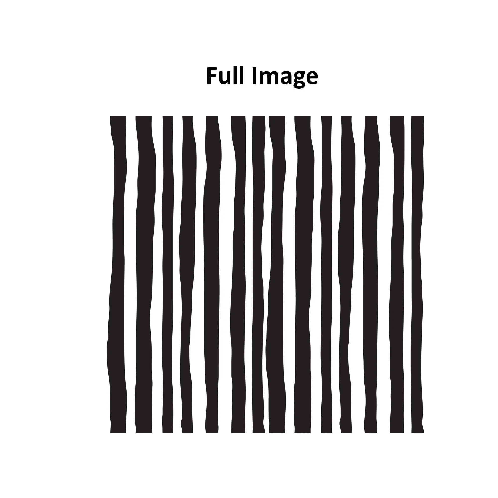 Black Bold Striped In White Linen Window Roman Shade