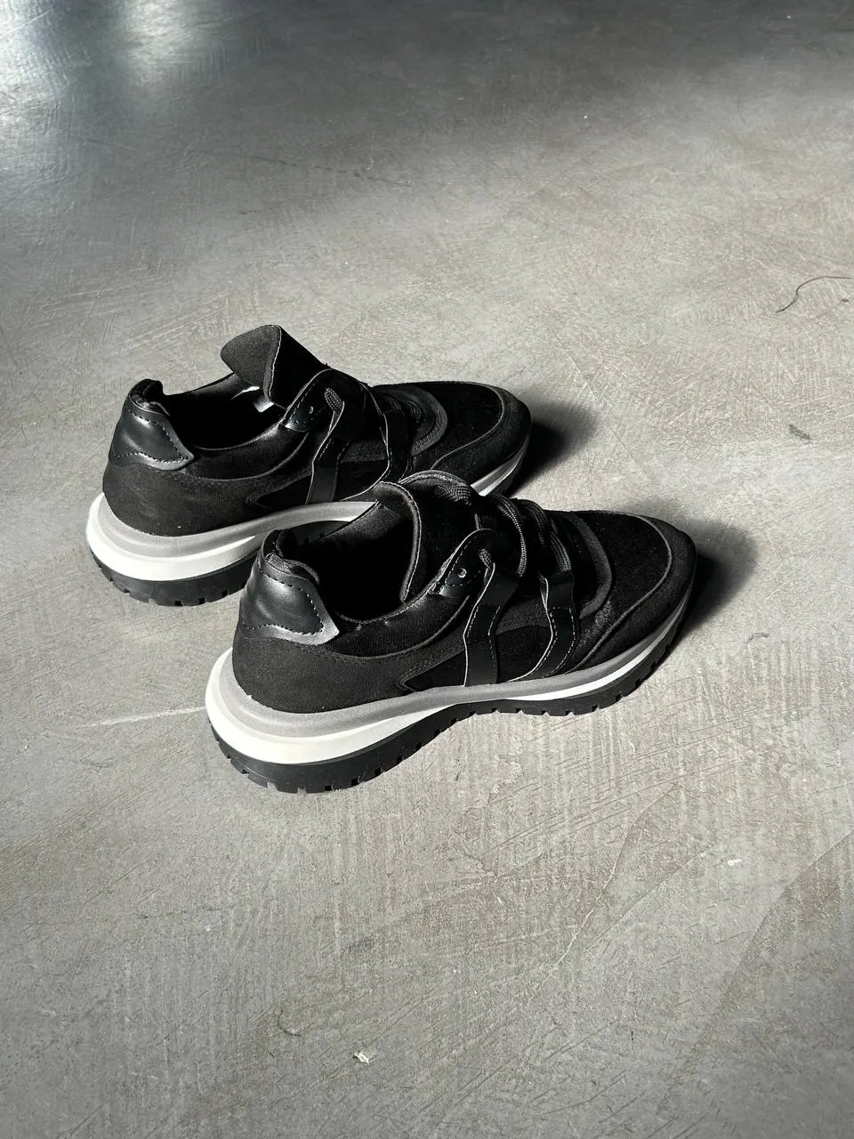 Black sneakers