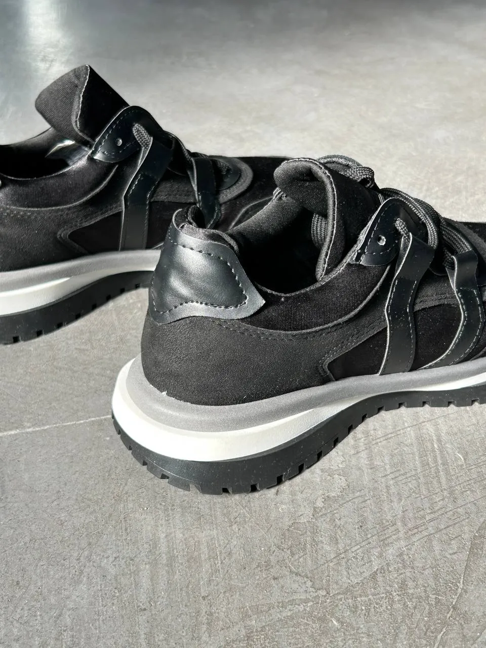Black sneakers