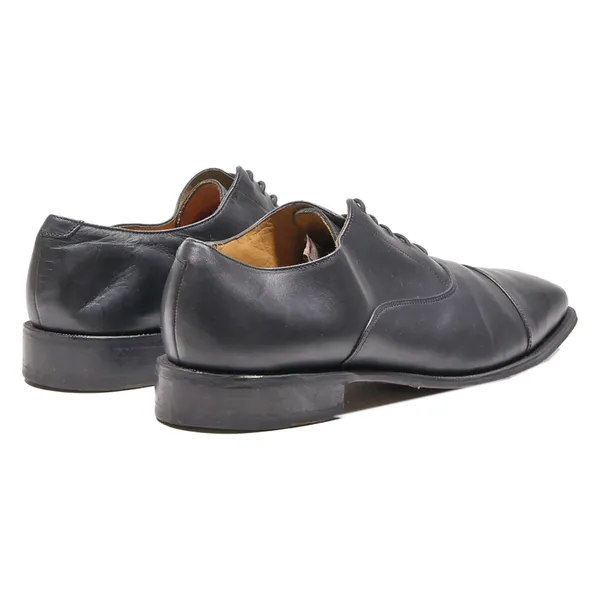 BORELLI Oxford Shoes Black Leather Mens UK 10.5