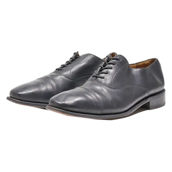 BORELLI Oxford Shoes Black Leather Mens UK 10.5