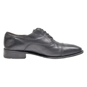 BORELLI Oxford Shoes Black Leather Mens UK 10.5