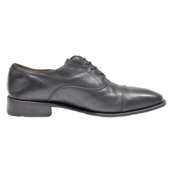 BORELLI Oxford Shoes Black Leather Mens UK 10.5