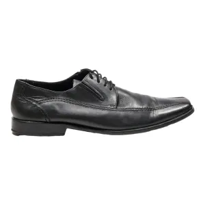 BORELLI Oxford Shoes Black Leather Mens UK 9.5