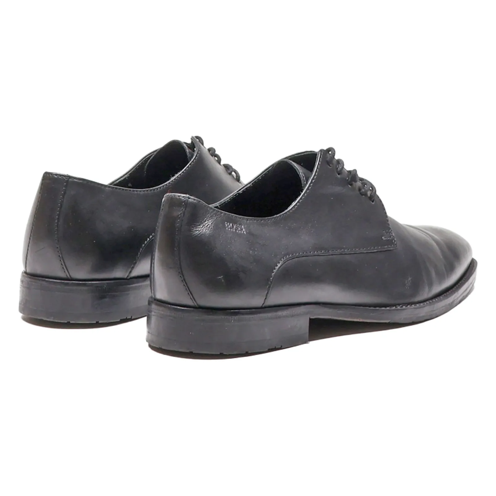 BOSS Oxford Shoes Black Leather Mens UK 7.5