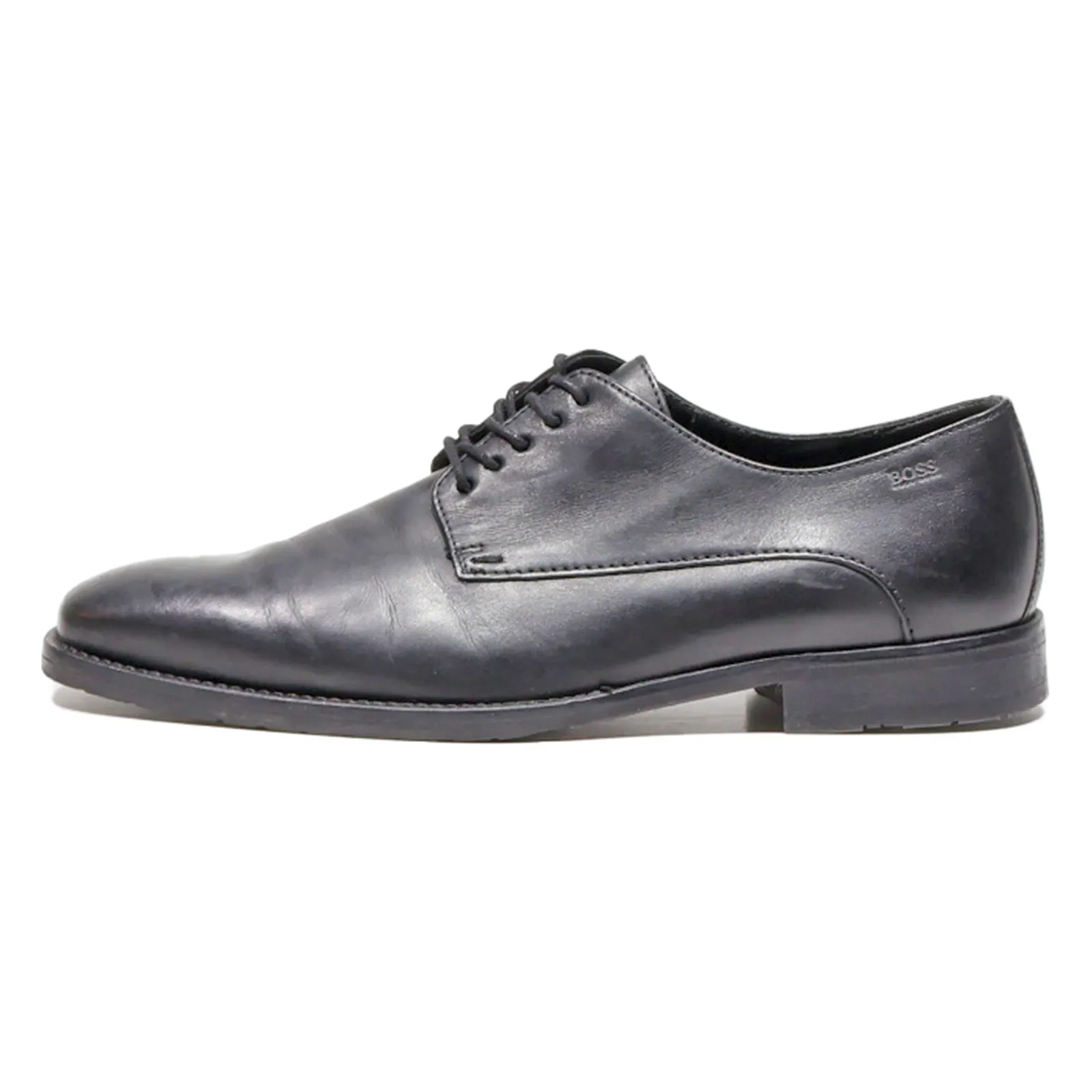 BOSS Oxford Shoes Black Leather Mens UK 7.5